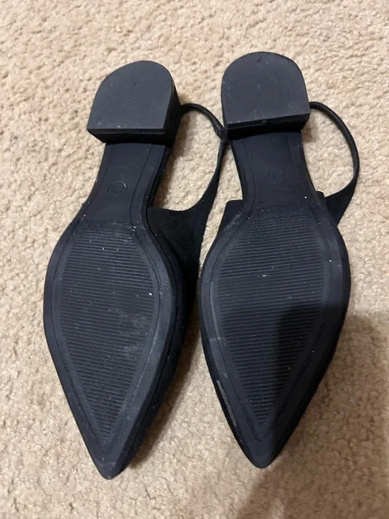 a new day Black Pointed Slingback Flats - Picture 3 of 3